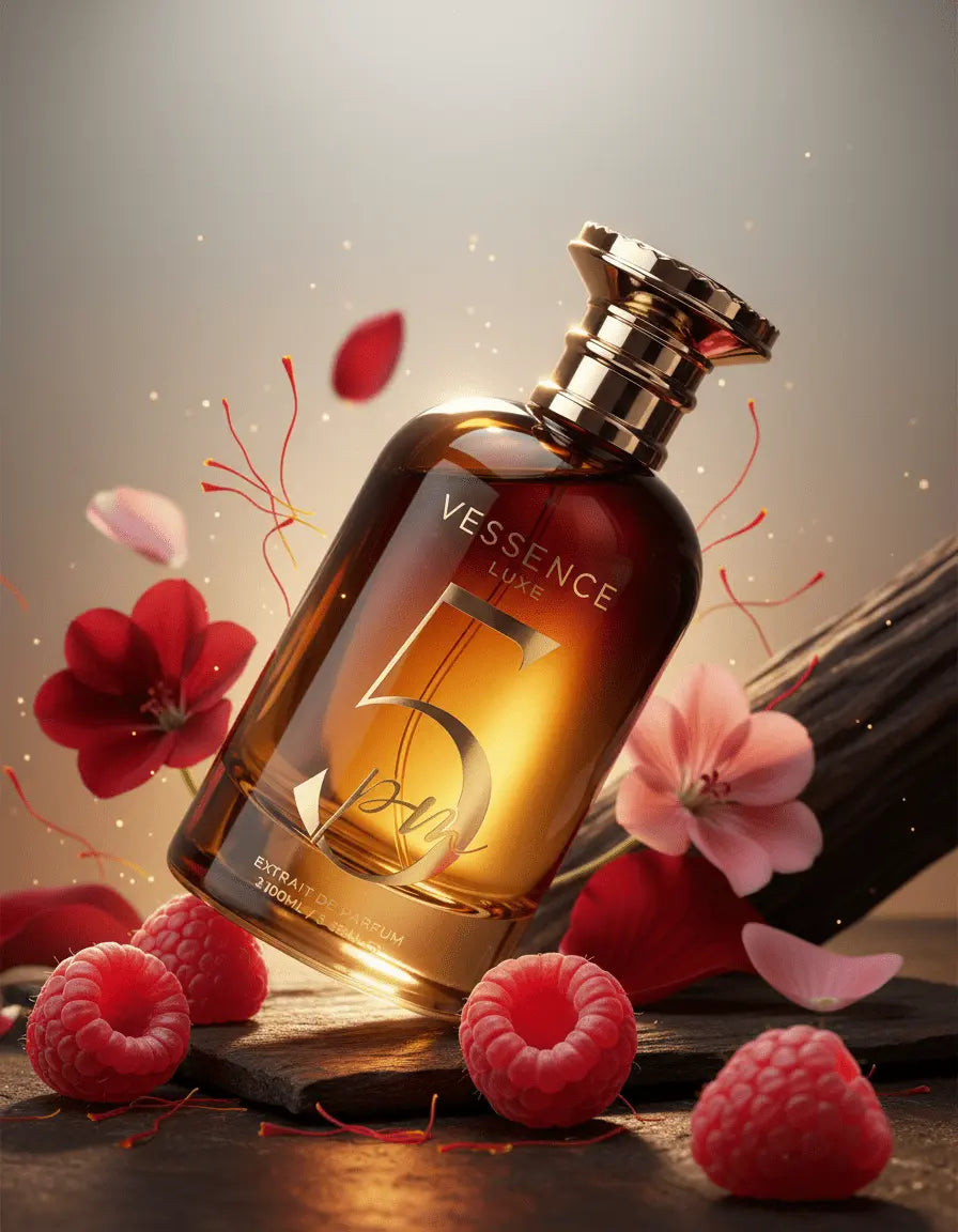 Vessence 5PM luxury perfume for men lifestyle packaging