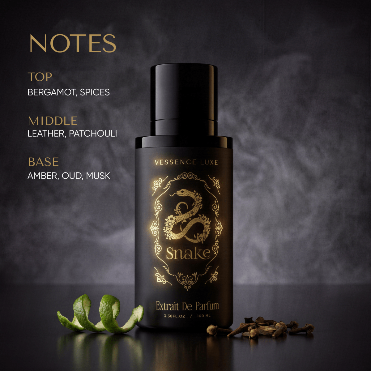 Snake luxury perfume by Vessence Luxe