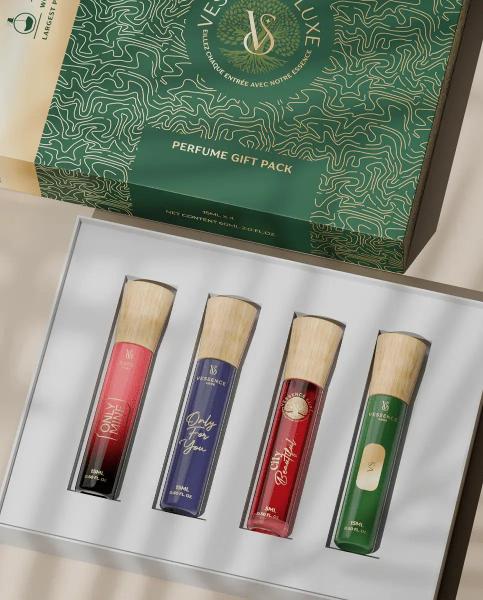 Vessence perfume Gift Pack 15MLx4 - Vessence Luxe Private Limited